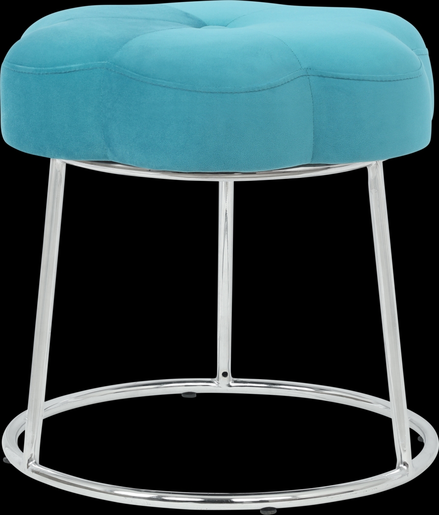 Kids Camelia Teal Vanity Stool - Thumbnail - Image 2