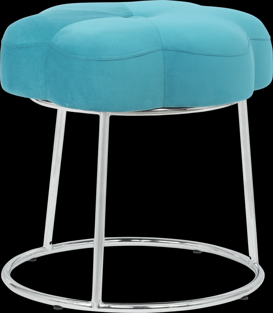 Kids Camelia Teal Vanity Stool - Thumbnail - Image 3