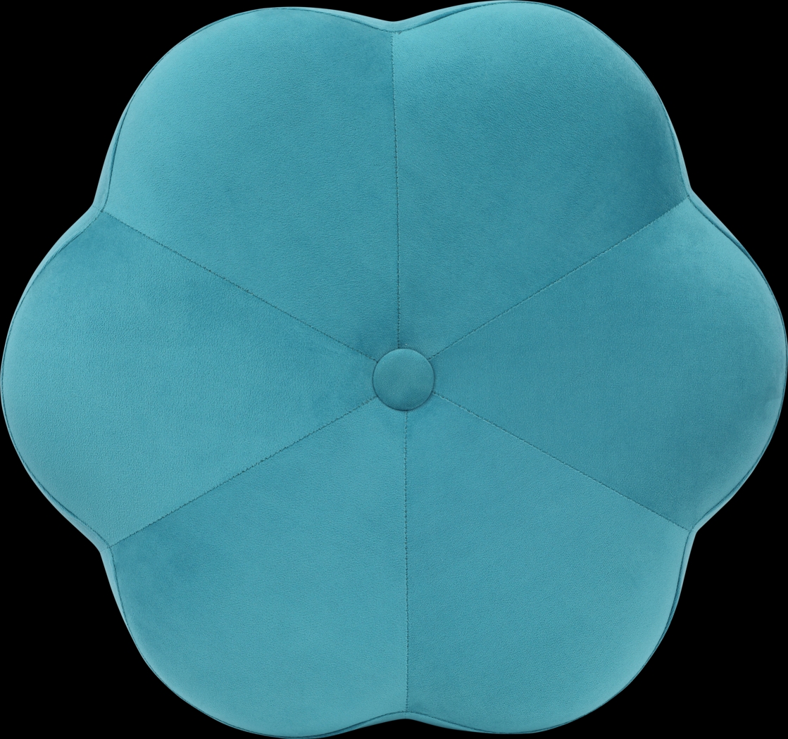 Kids Camelia Teal Vanity Stool - Thumbnail - Image 4