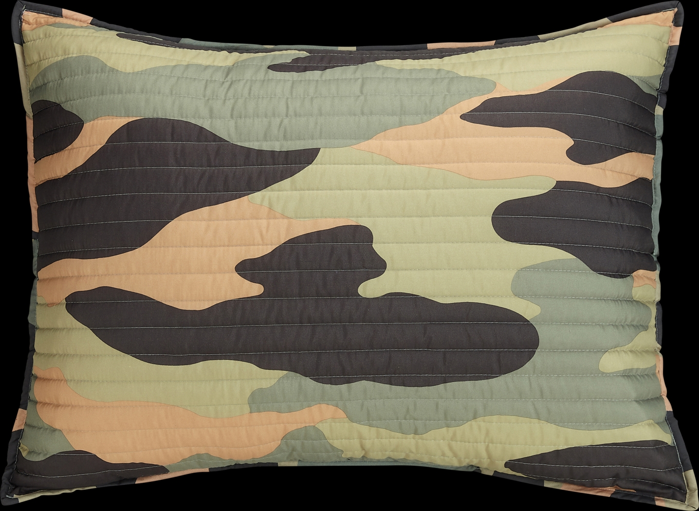 Kids Camohunt Green Full/Queen Quilt Set - Thumbnail - Image 3