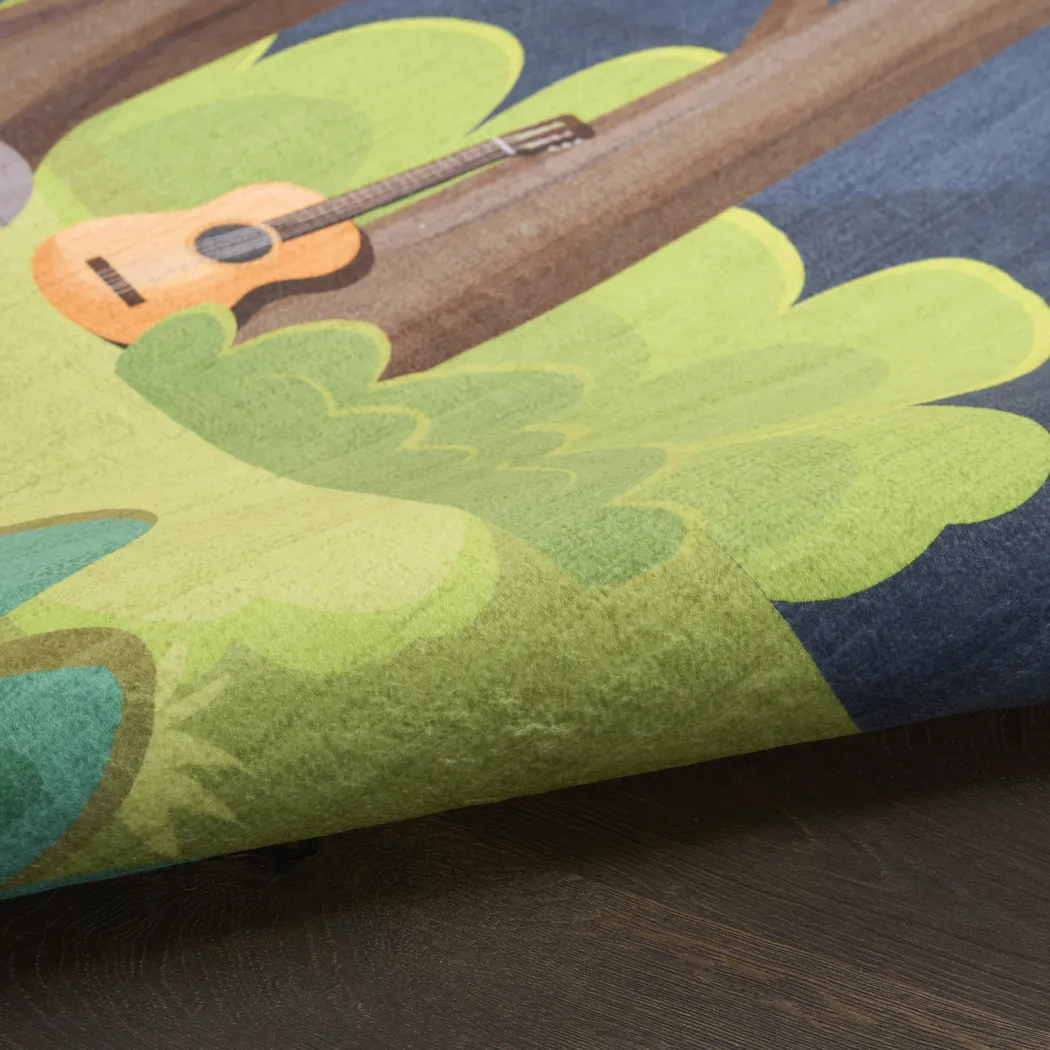 Kids Camping Air Navy 3'5 x 5' Rug - Thumbnail - Image 8