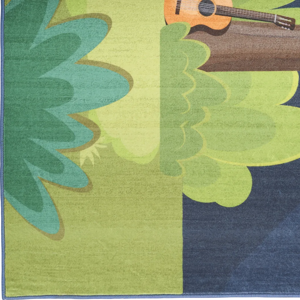 Kids Camping Air Navy 4' x 6' Rug - Thumbnail - Image 4