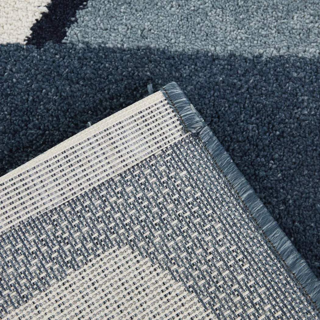 Kids Folkland Blue 5'3 x 7' Rug - Thumbnail - Image 5