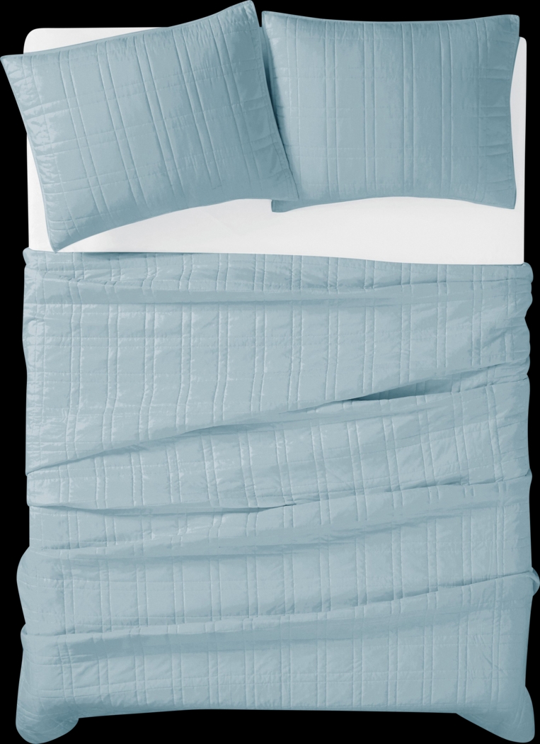Kids Candy Colors Blue Full/Queen Quilt Set - Thumbnail - Image 3