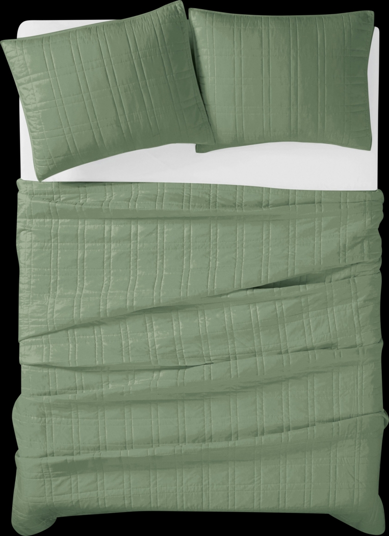 Kids Candy Colors Green Twin Quilt Set - Thumbnail - Image 3