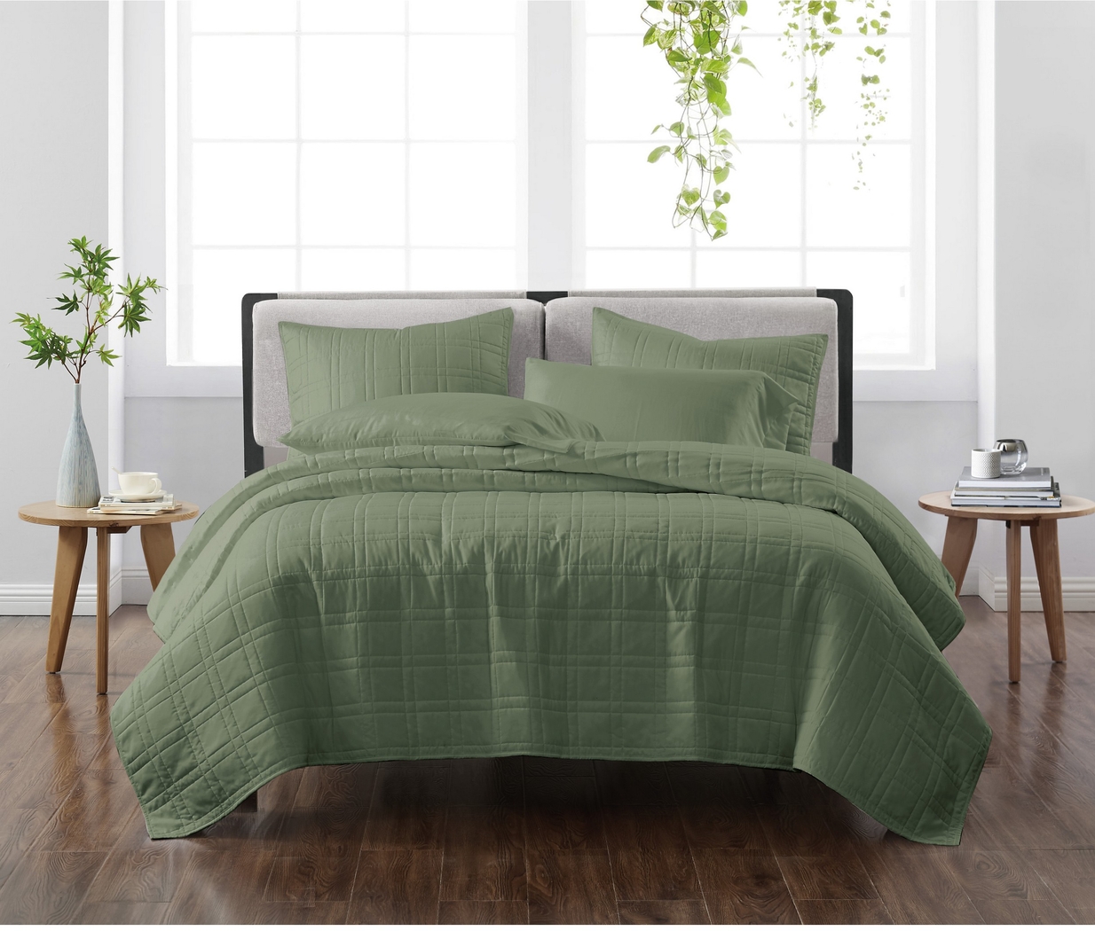 Kids Candy Colors Green Twin Quilt Set - Thumbnail - Image 1