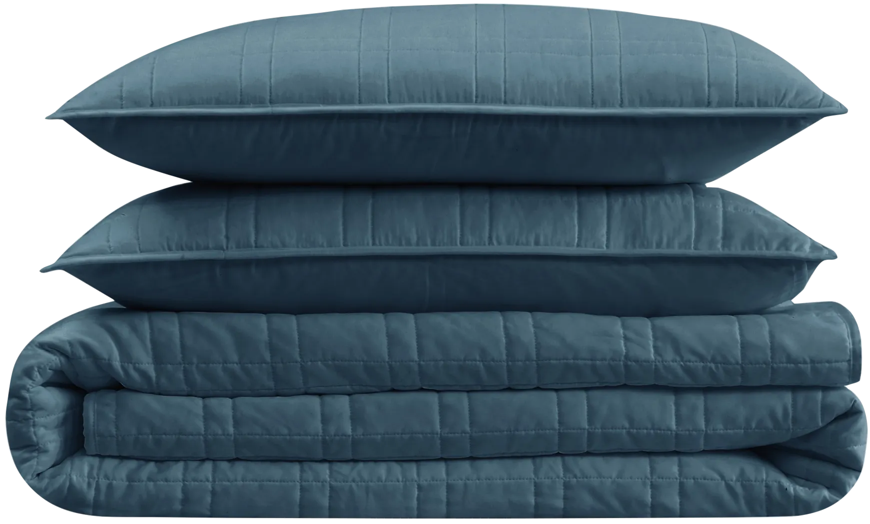 Kids Candy Colors Navy Twin Quilt Set - Thumbnail - Image 2