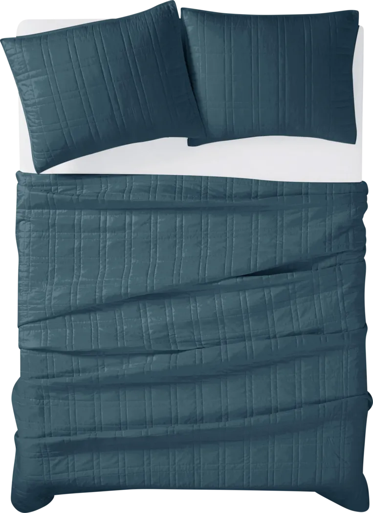 Kids Candy Colors Navy Twin Quilt Set - Thumbnail - Image 3