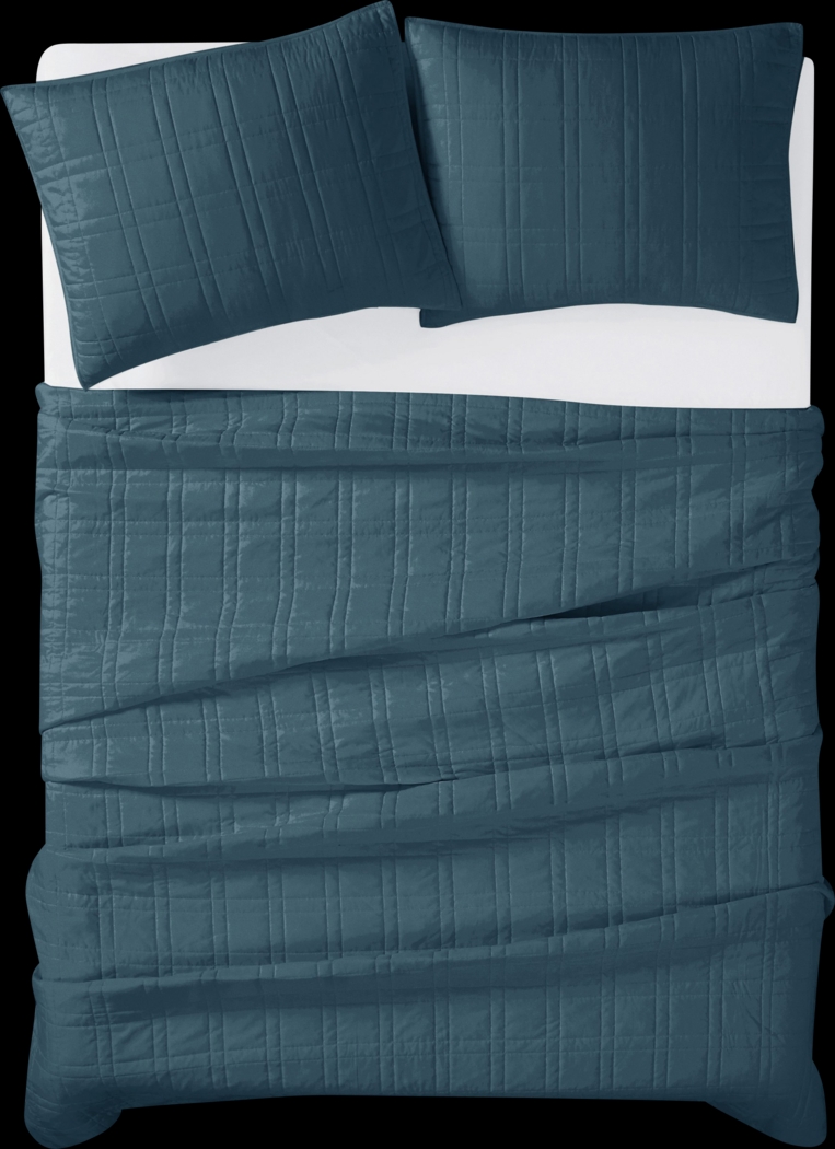 Kids Candy Colors Navy Full/Queen Quilt Set - Thumbnail - Image 3