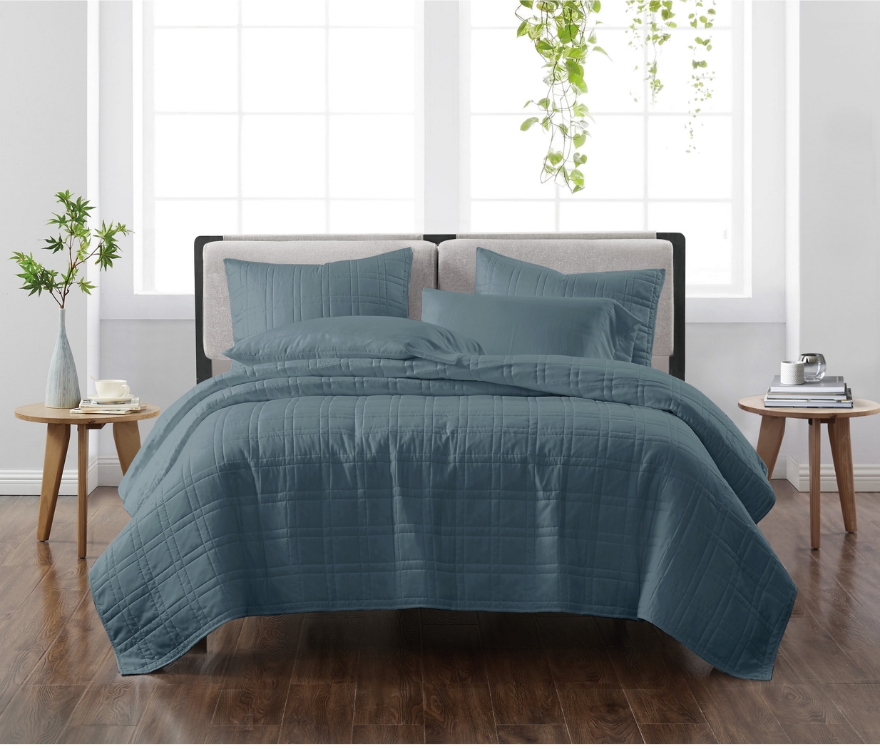 Kids Candy Colors Navy Full/Queen Quilt Set - Thumbnail - Image 1