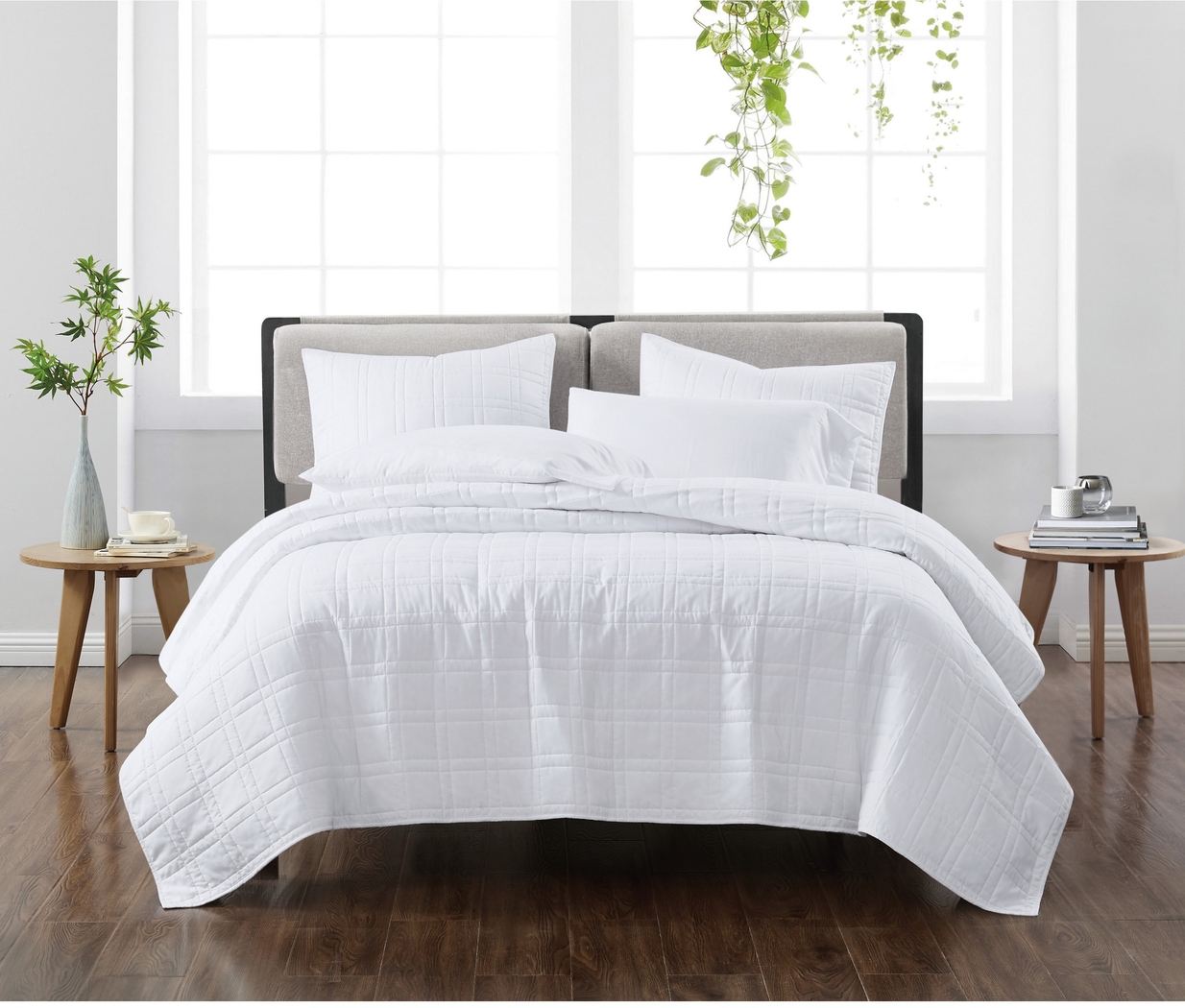 Kids Candy Colors White Full/Queen Quilt Set - Thumbnail - Image 1