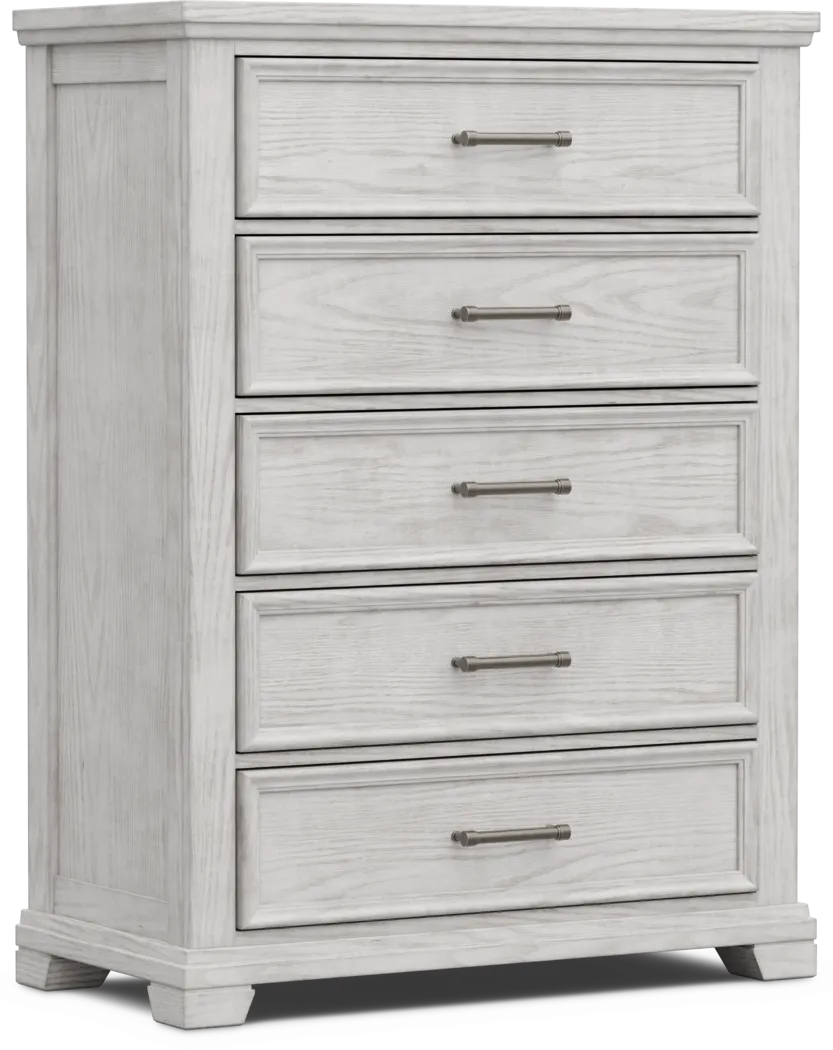 Kids Canyon Lake 2.0 Ash Gray 5-Drawer Chest - Image 2