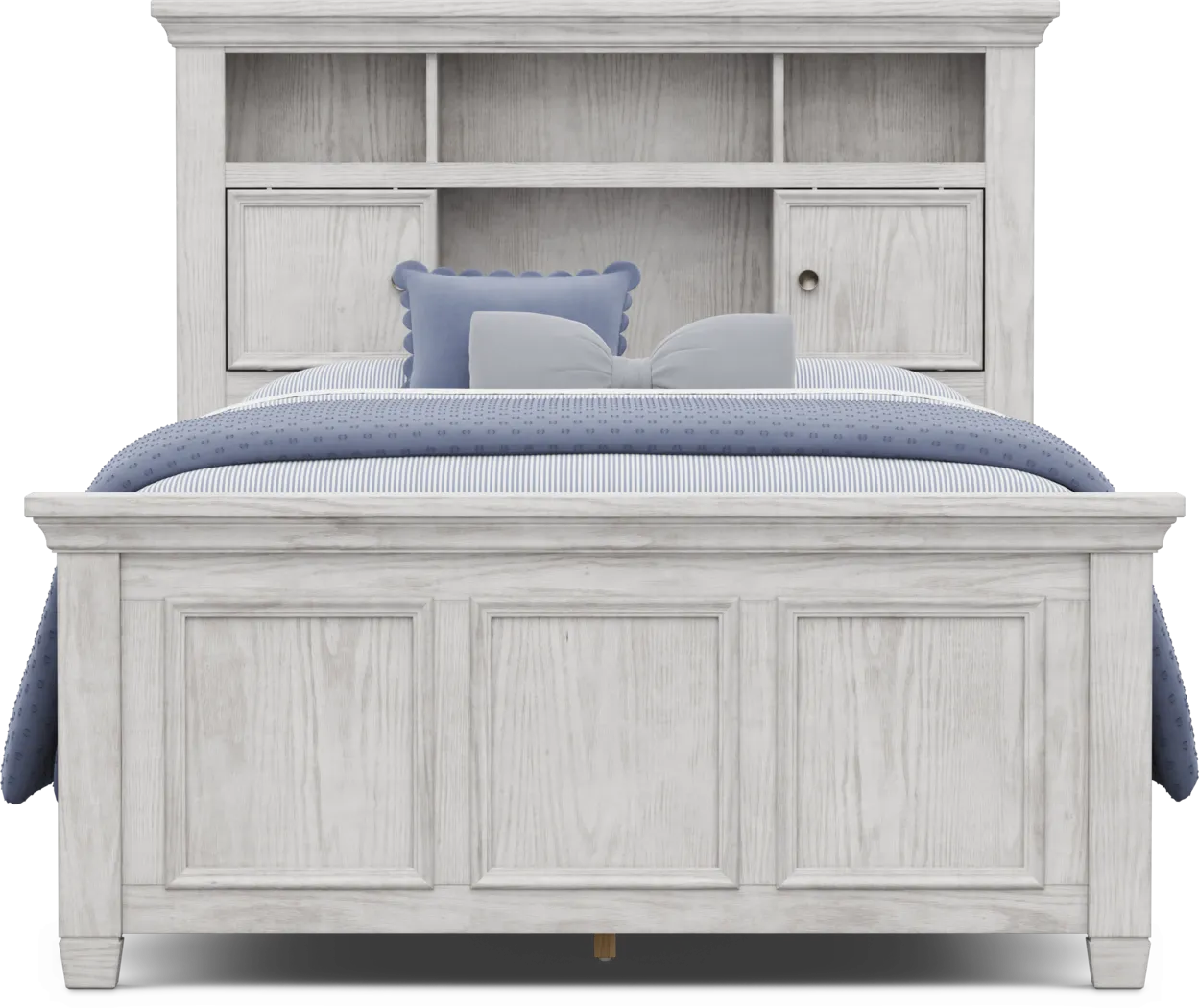 Kids Canyon Lake 2.0 Ash Gray Full Bookcase Bedroom - Image 3