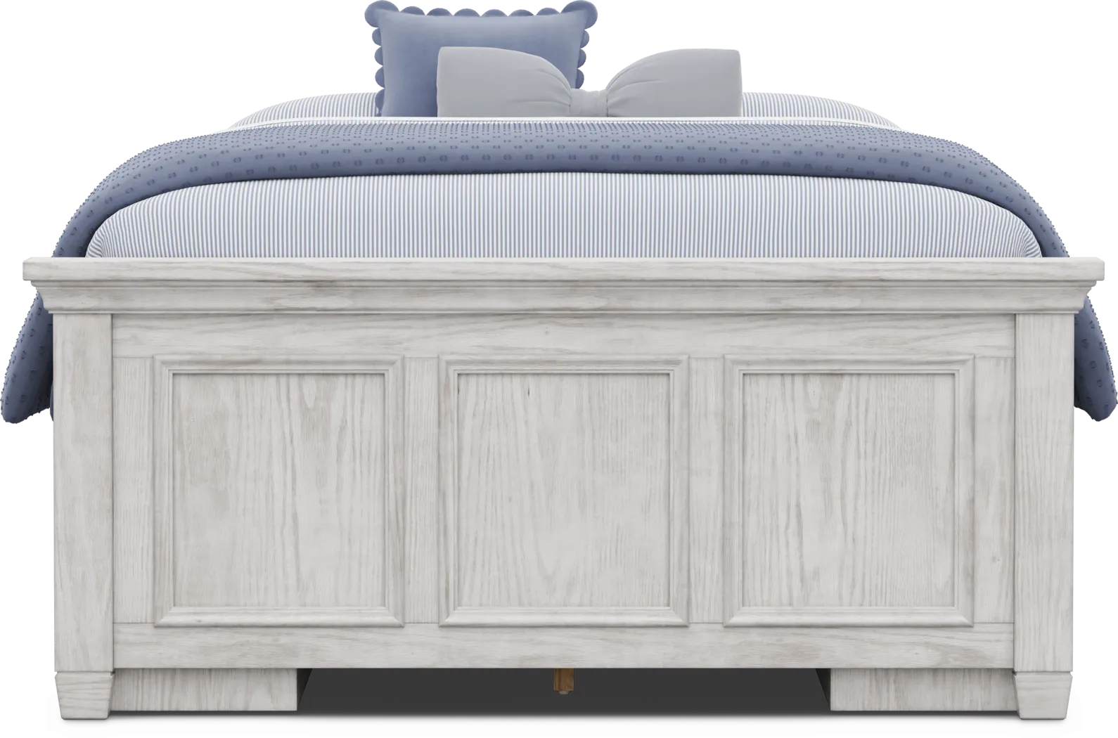 Kids Canyon Lake 2.0 Ash Gray Full Low Profile Bed with 2 Storage Side Rails - Thumbnail - Image 2