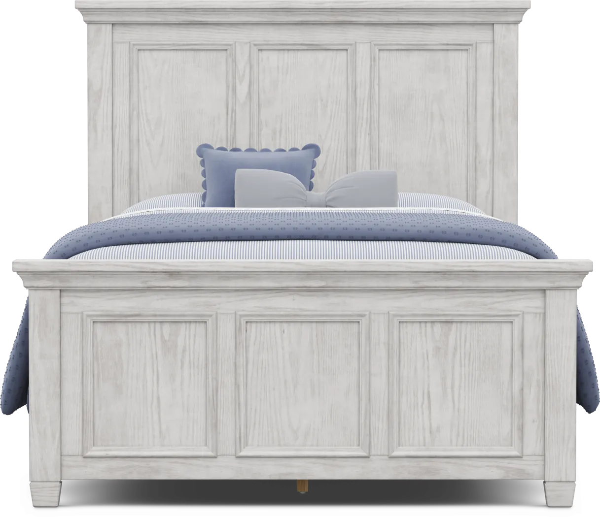 Kids Canyon Lake 2.0 Ash Gray Full Panel Bed - Image 3