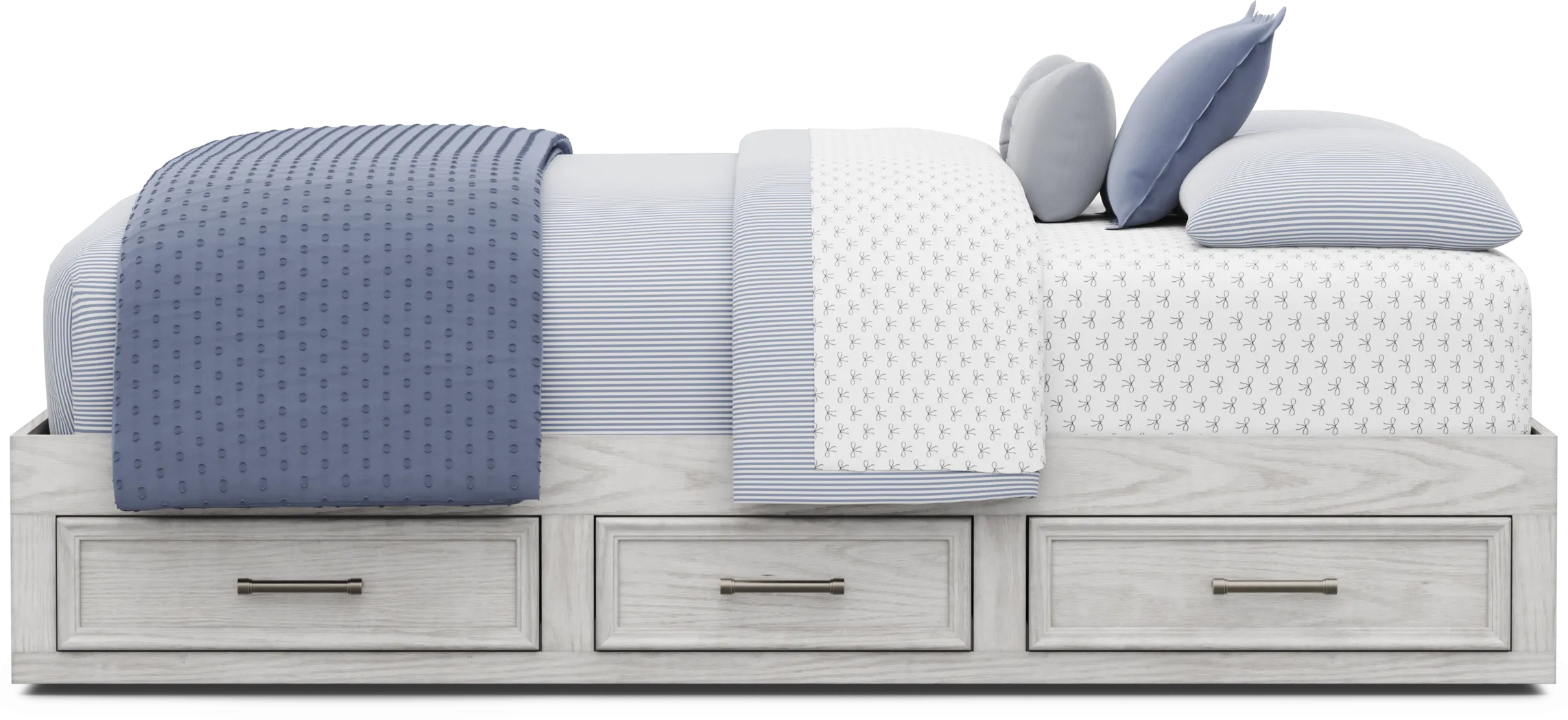 Kids Canyon Lake 2.0 Ash Gray Full Platform Bed - Thumbnail - Image 2