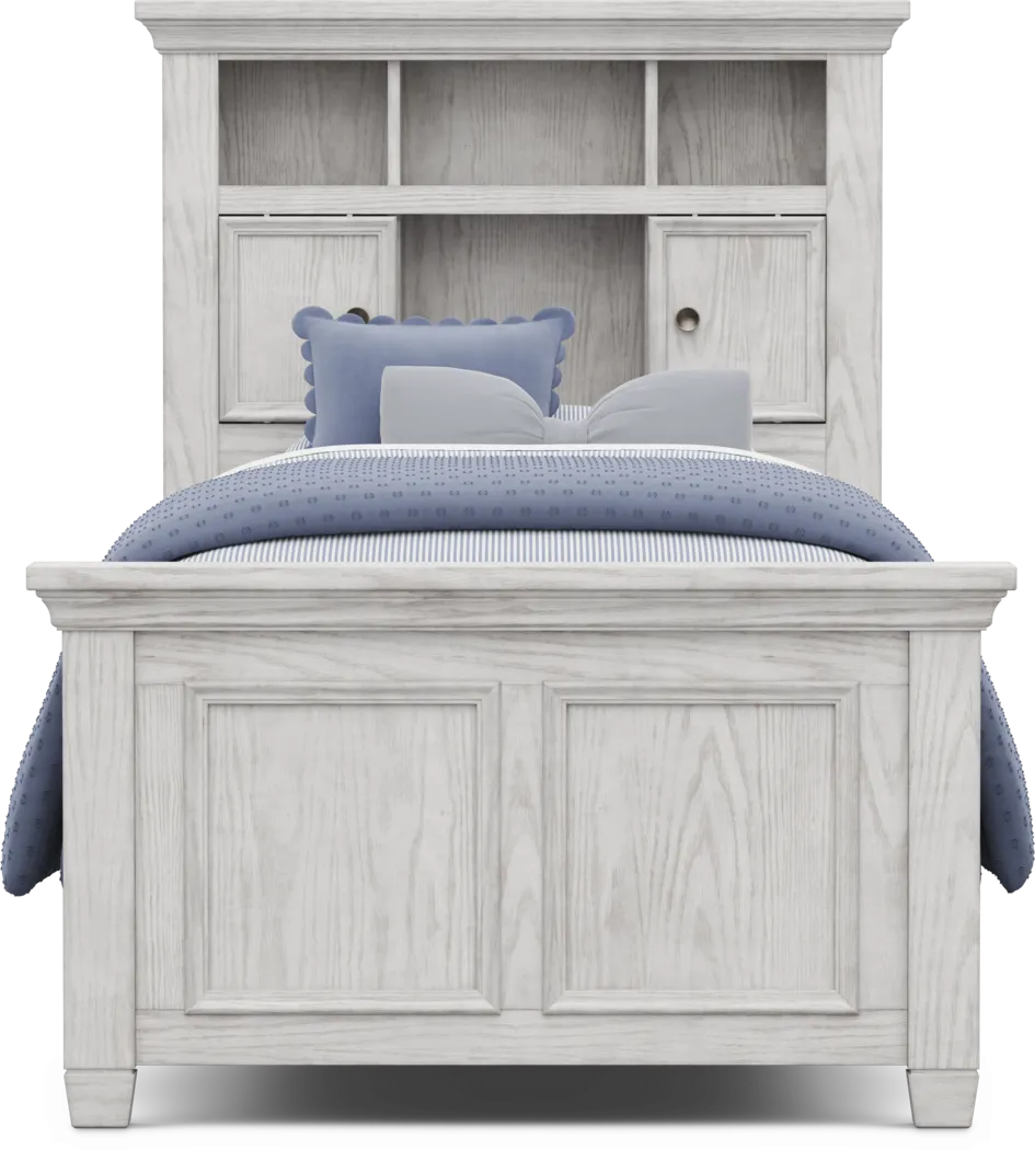Kids Canyon Lake 2.0 Ash Gray Twin Bookcase Bed - Thumbnail - Image 3