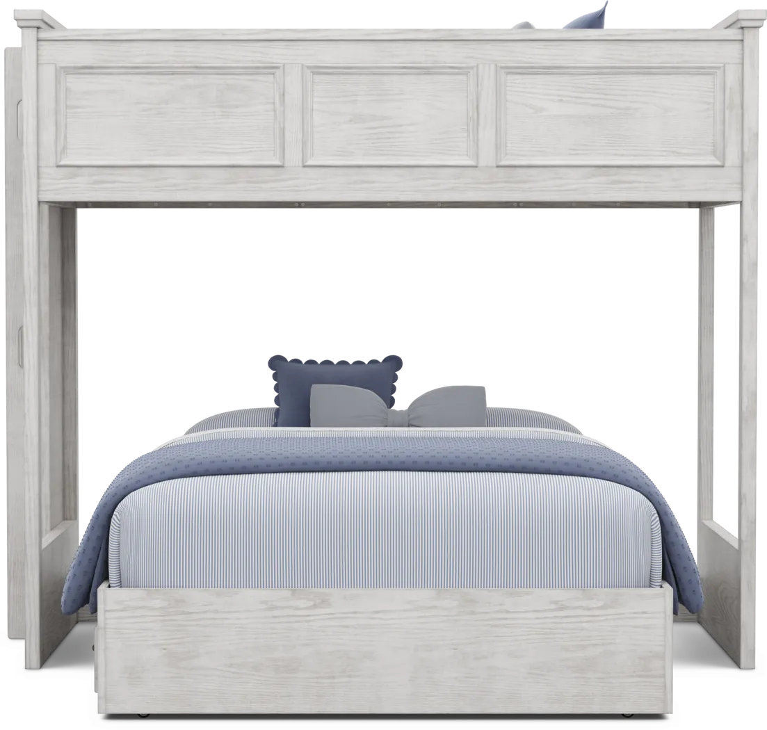 Kids Canyon Lake 2.0 Ash Gray Twin/Full Bunk Bed - Thumbnail - Image 2