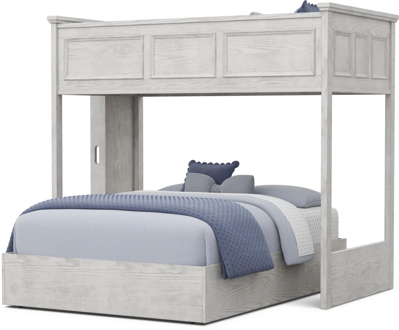 Kids Canyon Lake 2.0 Ash Gray Twin/Full Bunk Bed - Thumbnail - Image 3