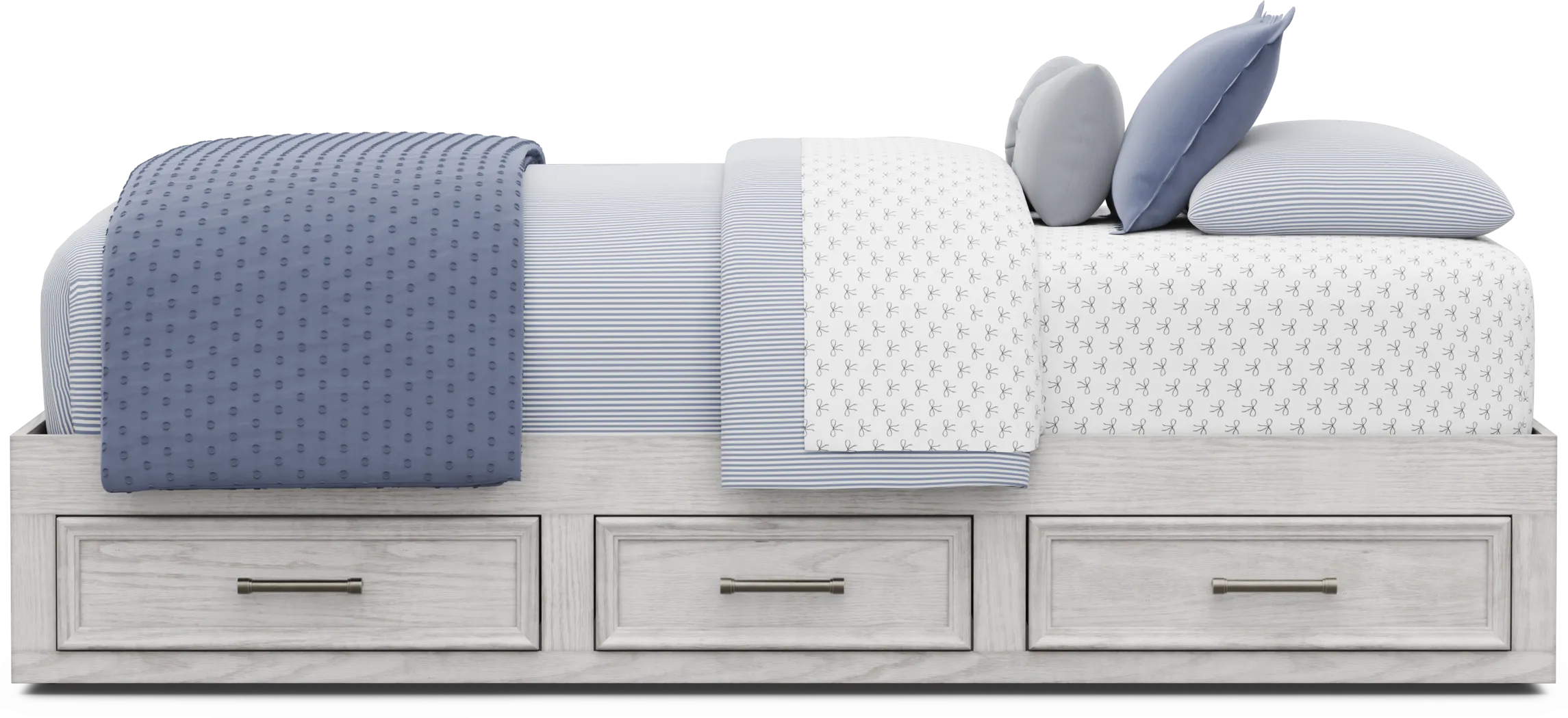 Kids Canyon Lake 2.0 Ash Gray Twin Platform Bed - Thumbnail - Image 2