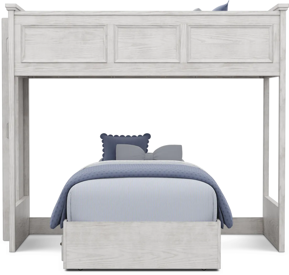 Kids Canyon Lake 2.0 Ash Gray Twin/Twin Bunk Bed - Thumbnail - Image 2
