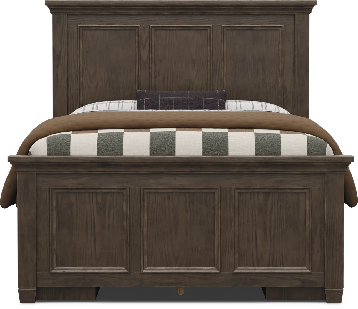 Kids Canyon Lake 2.0 Java Full Panel Bed with 2 Storage Side Rails - Thumbnail - Image 2