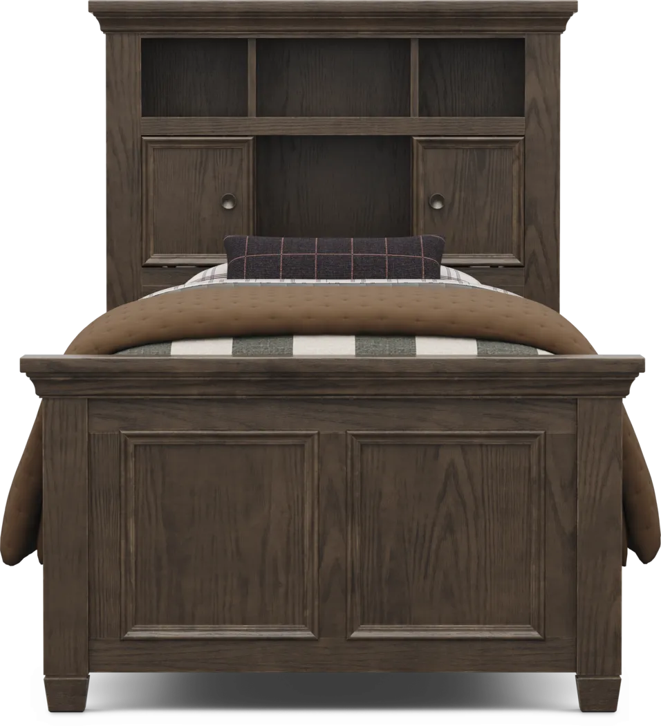 Kids Canyon Lake 2.0 Java Twin Bookcase Bed - Thumbnail - Image 3