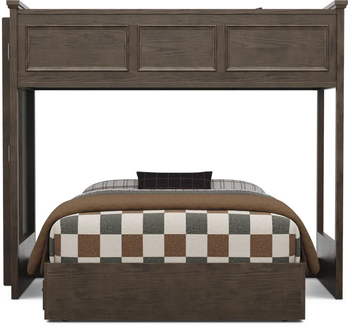 Kids Canyon Lake 2.0 Java Twin/Full Bunk Bed - Thumbnail - Image 2