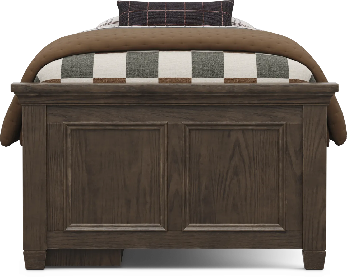 Kids Canyon Lake 2.0 Java Twin Low Profile Bed with Storage Side Rail - Thumbnail - Image 2