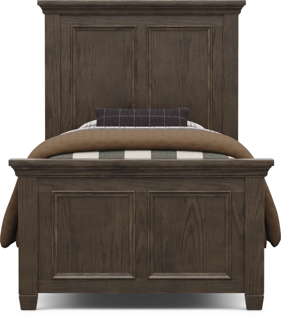 Kids Canyon Lake 2.0 Java Twin Panel Bedroom - Thumbnail - Image 3