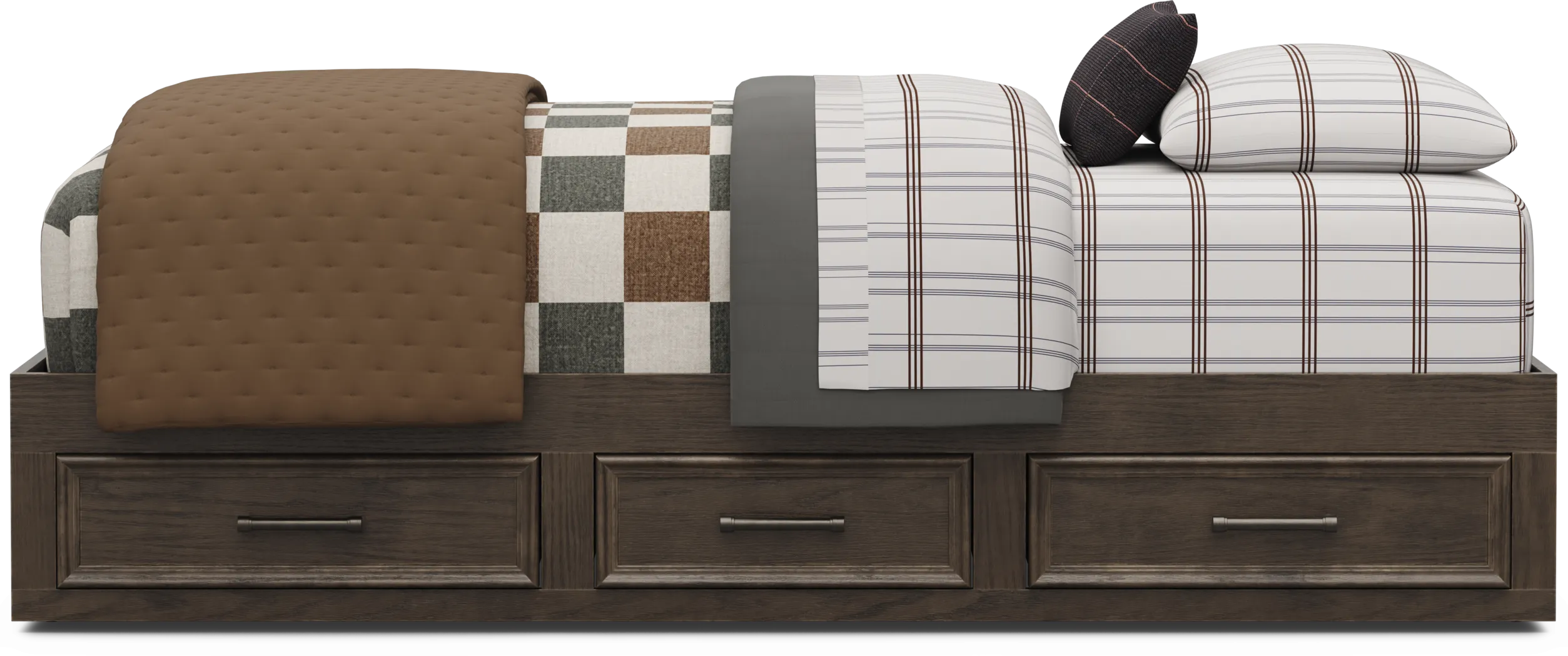 Kids Canyon Lake 2.0 Java Twin Platform Bed - Thumbnail - Image 2