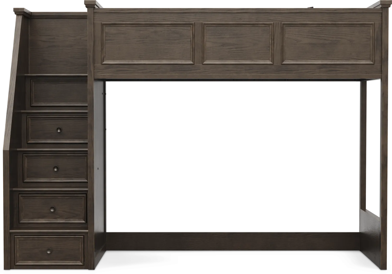 Kids Canyon Lake 2.0 Java Twin Step Loft Bed - Thumbnail - Image 2