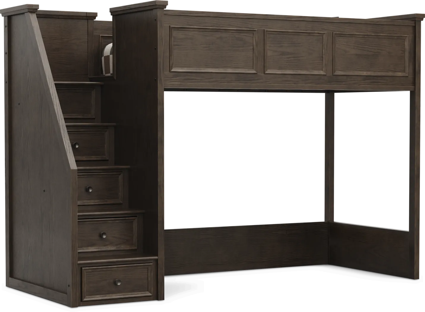 Kids Canyon Lake 2.0 Java Twin Step Loft Bed - Image 2