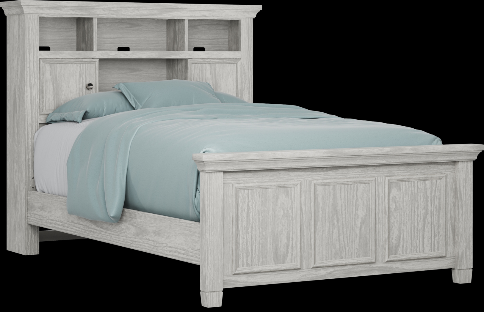 Kids Canyon Lake Ash Gray Full Bookcase Bedroom - Thumbnail - Image 2