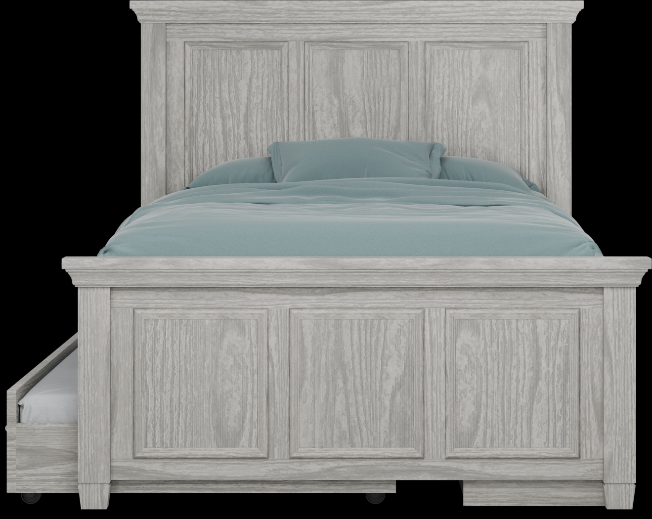 Kids Canyon Lake Ash Gray 6 Pc Full Panel Bedroom with Storage Side Rail and Trundle - Thumbnail - Image 3