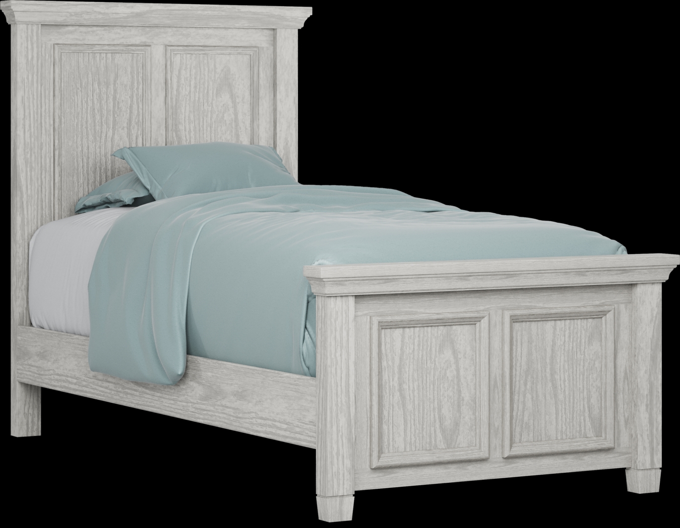 Kids Canyon Lake Ash Gray Twin Panel Bedroom - Thumbnail - Image 2