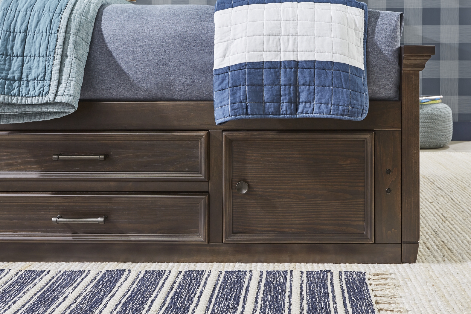 Kids Canyon Lake Java Full Bookcase Bedroom with Storage Side Rail - Thumbnail - Image 5