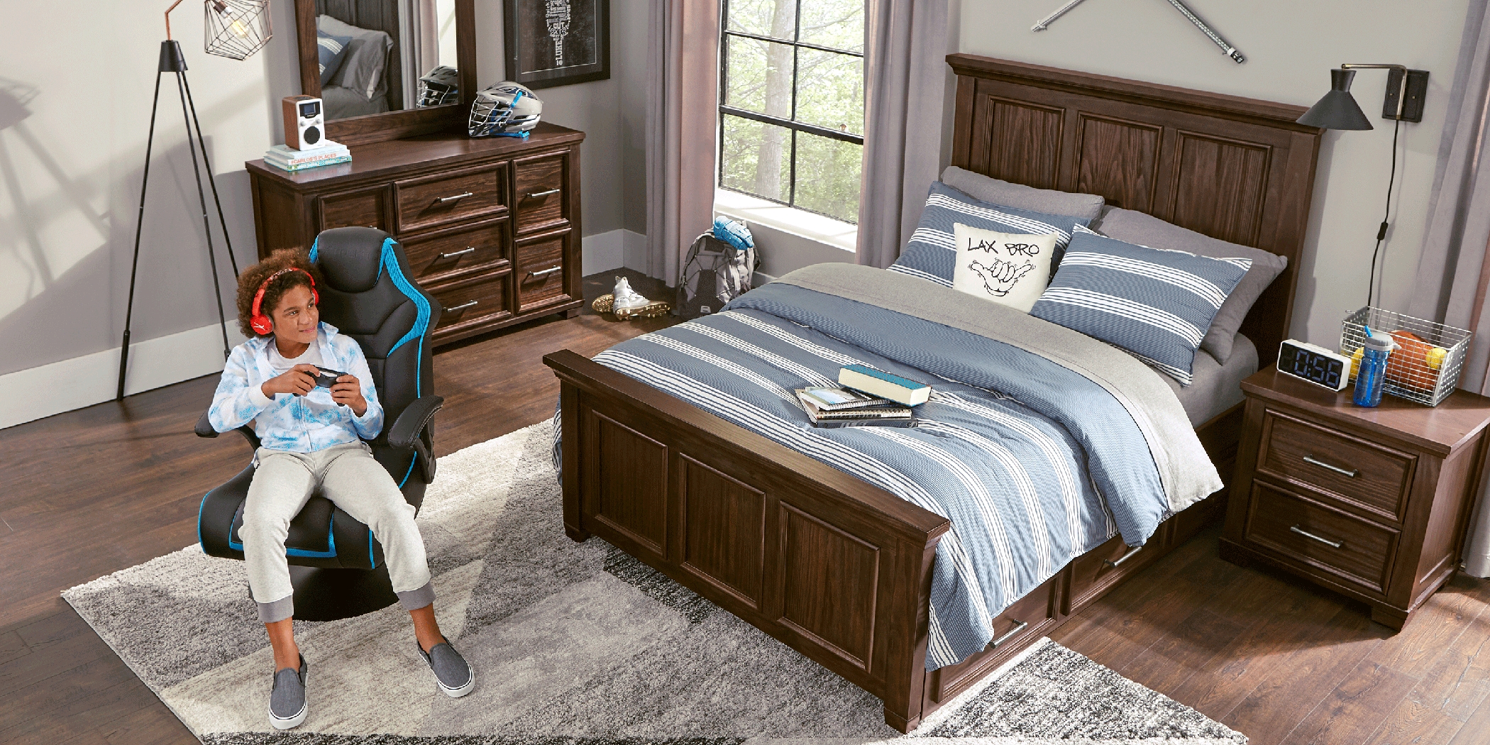 Kids Canyon Lake Java 5 Pc Full Panel Bedroom - Thumbnail - Image 3