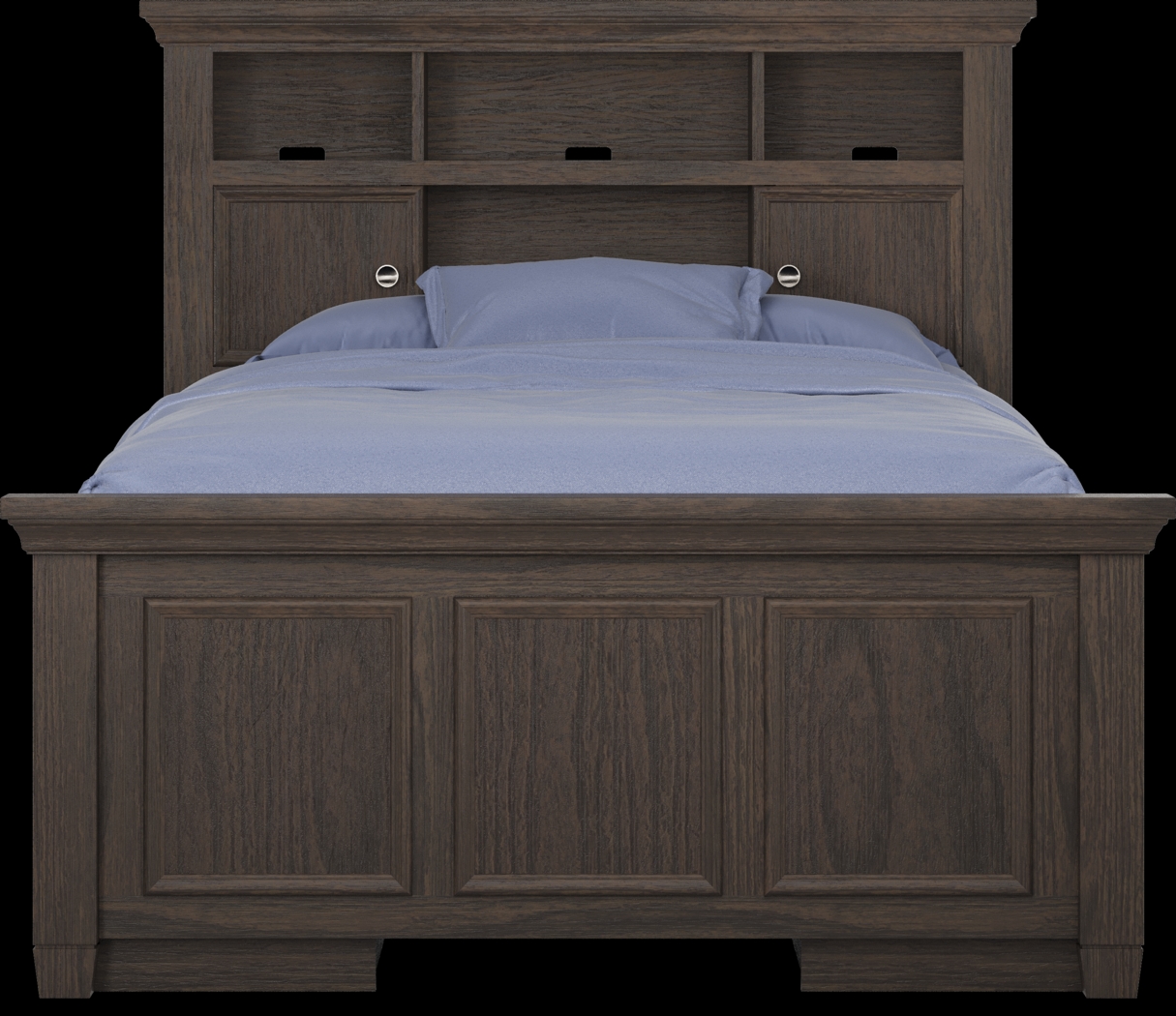 Kids Canyon Lake Java Full Bookcase Bed with 2 Storage Side Rails - Thumbnail - Image 2