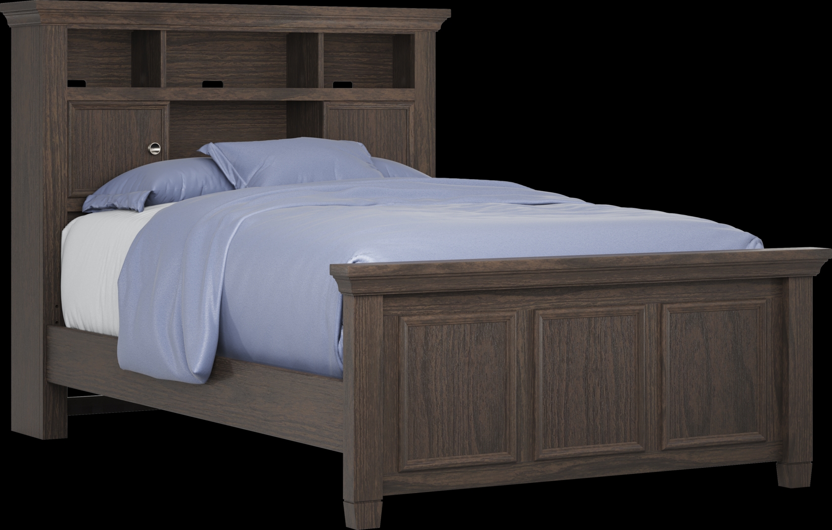 Kids Canyon Lake Java Full Bookcase Bed - Thumbnail - Image 1