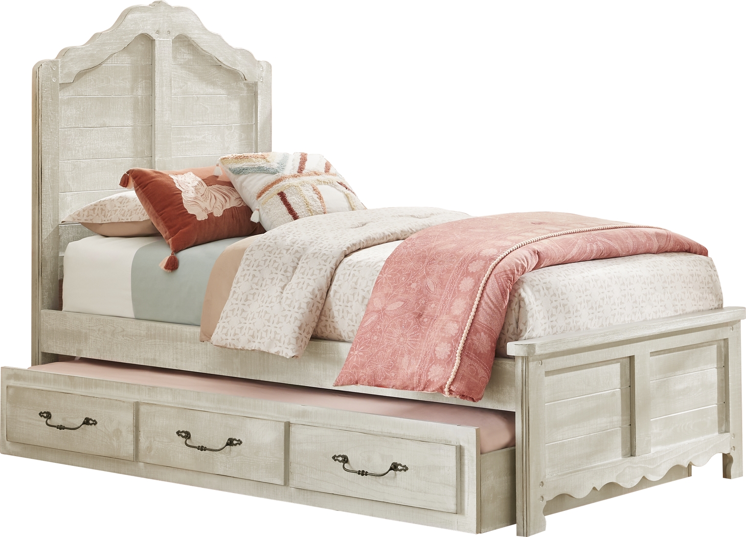 Kids Caraway Cove Gray Twin Panel Bed - Thumbnail - Image 3
