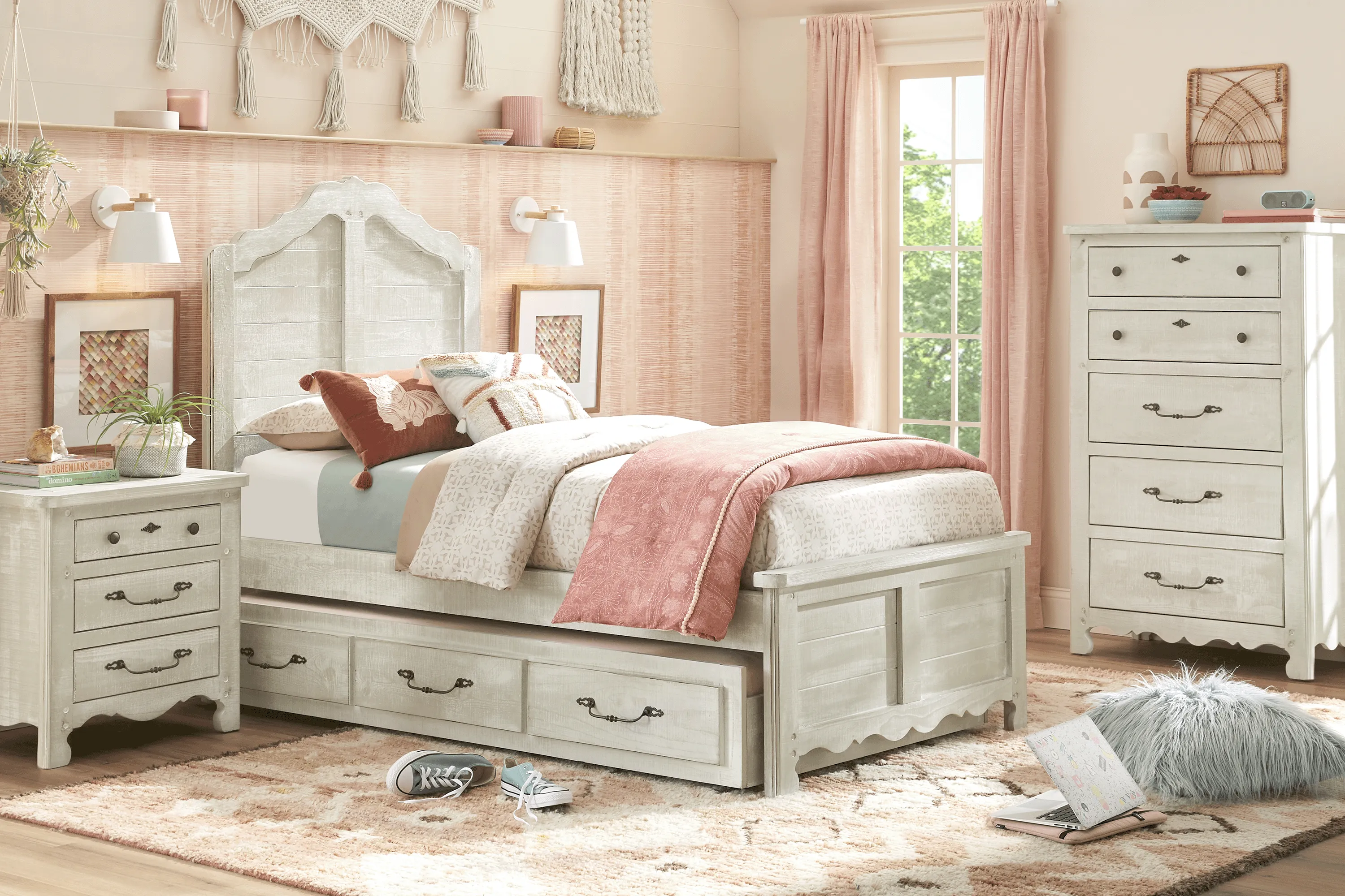 Kids Caraway Cove Gray 5 Pc Twin Panel Bedroom - Thumbnail - Image 1