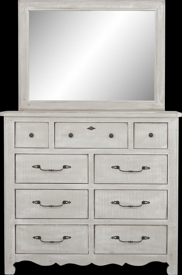 Kids Caraway Cove Gray Dresser & Mirror Set - Thumbnail - Image 1