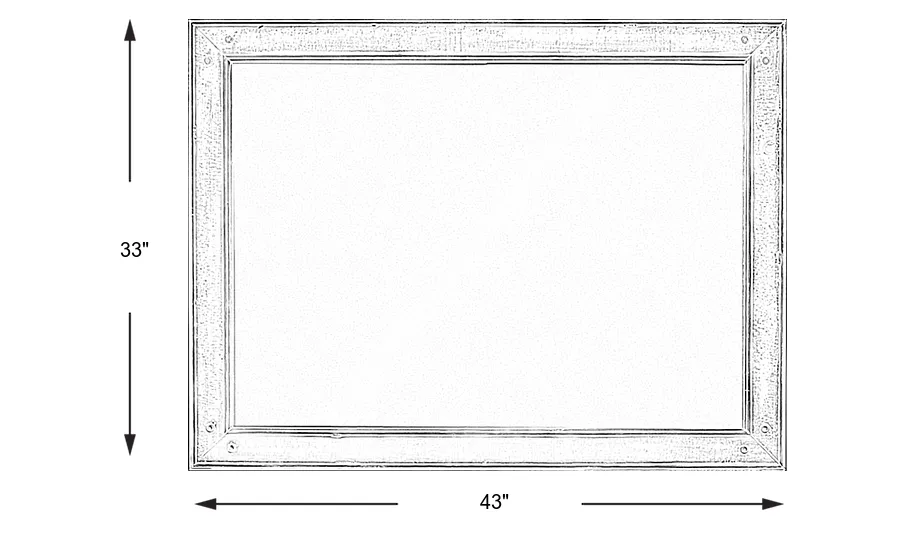 Dimension Image. Please refer to the Dimension Tab on this page for dimension details.