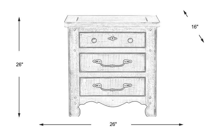 Dimension Image. Please refer to the Dimension Tab on this page for dimension details.