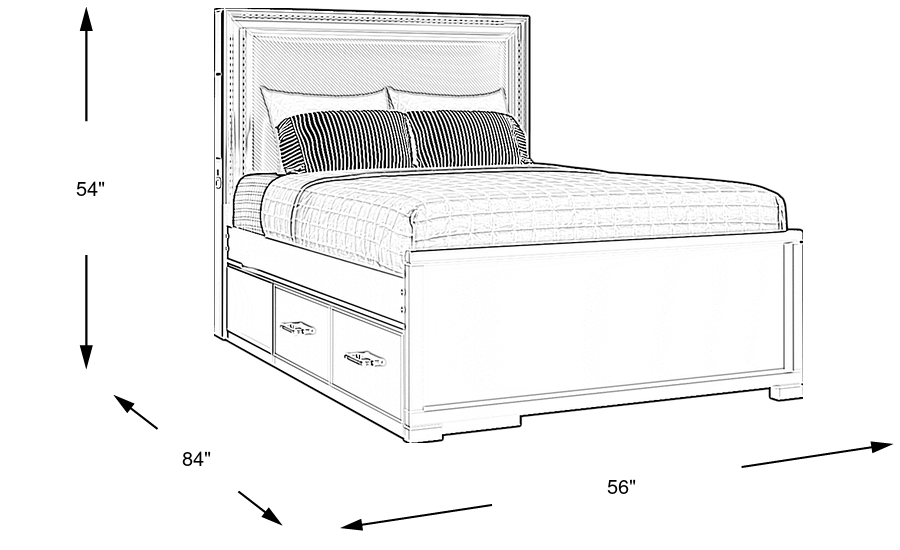 Dimension Image. Please refer to the Dimension Tab on this page for dimension details.
