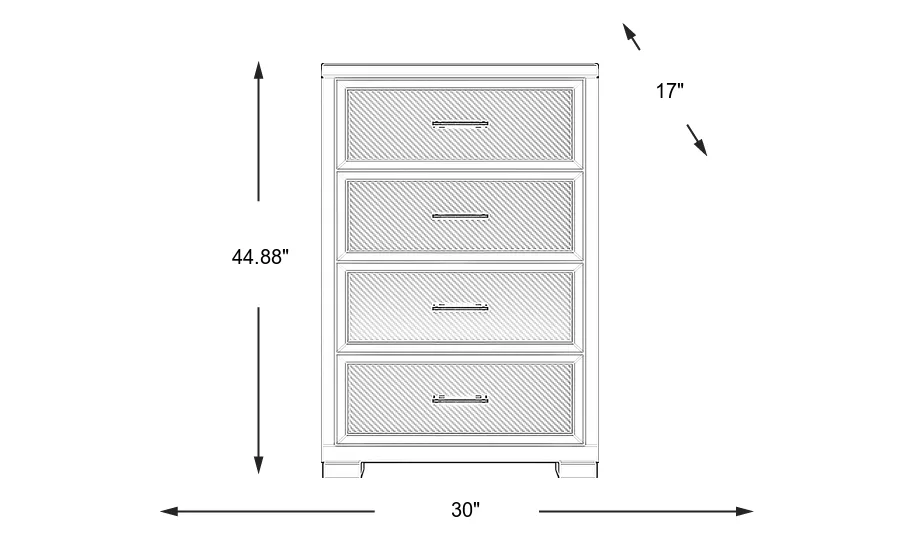 Dimension Image. Please refer to the Dimension Tab on this page for dimension details.