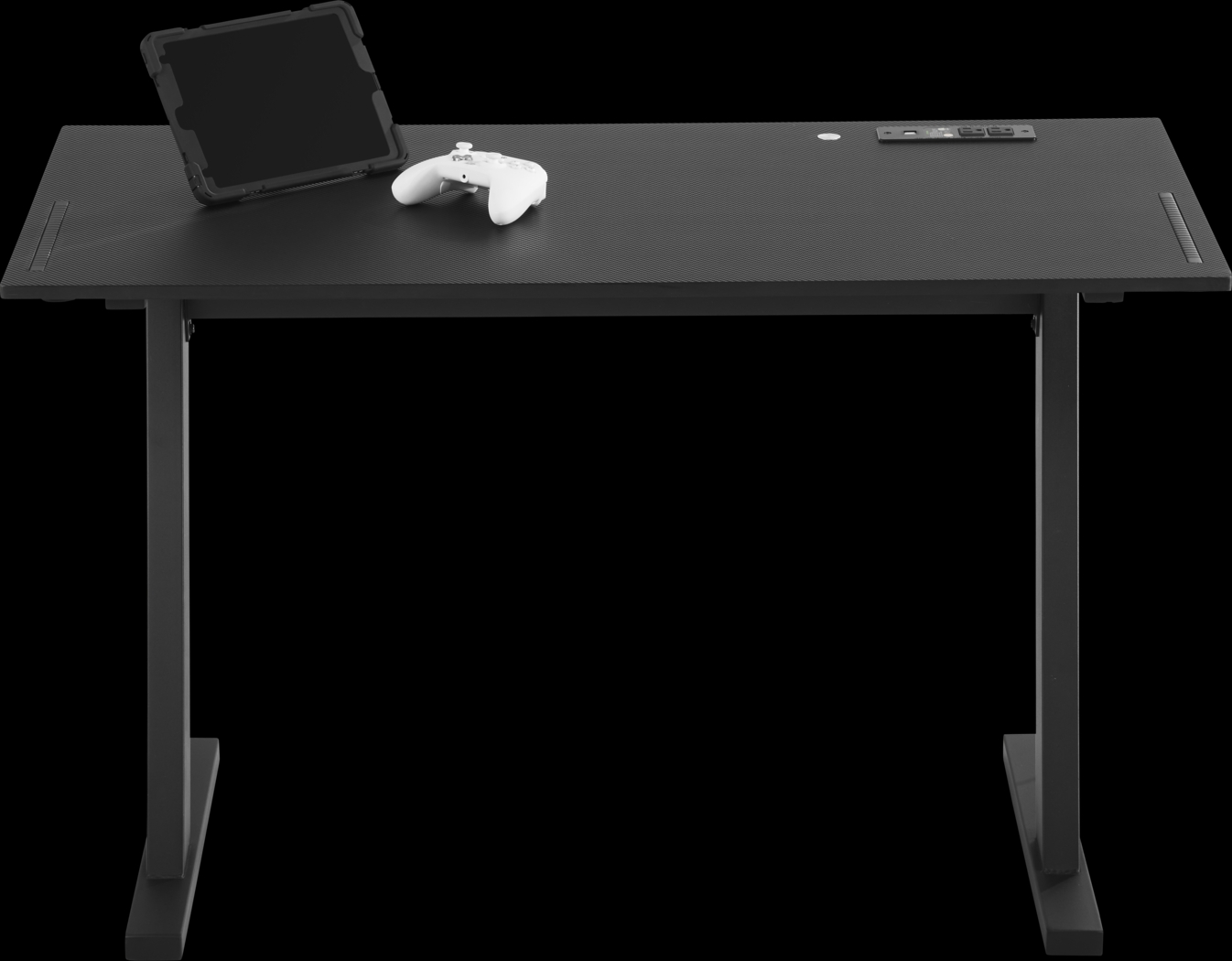 Kids Carbon Optix Black Computer Desk with LED Lights - Thumbnail - Image 3