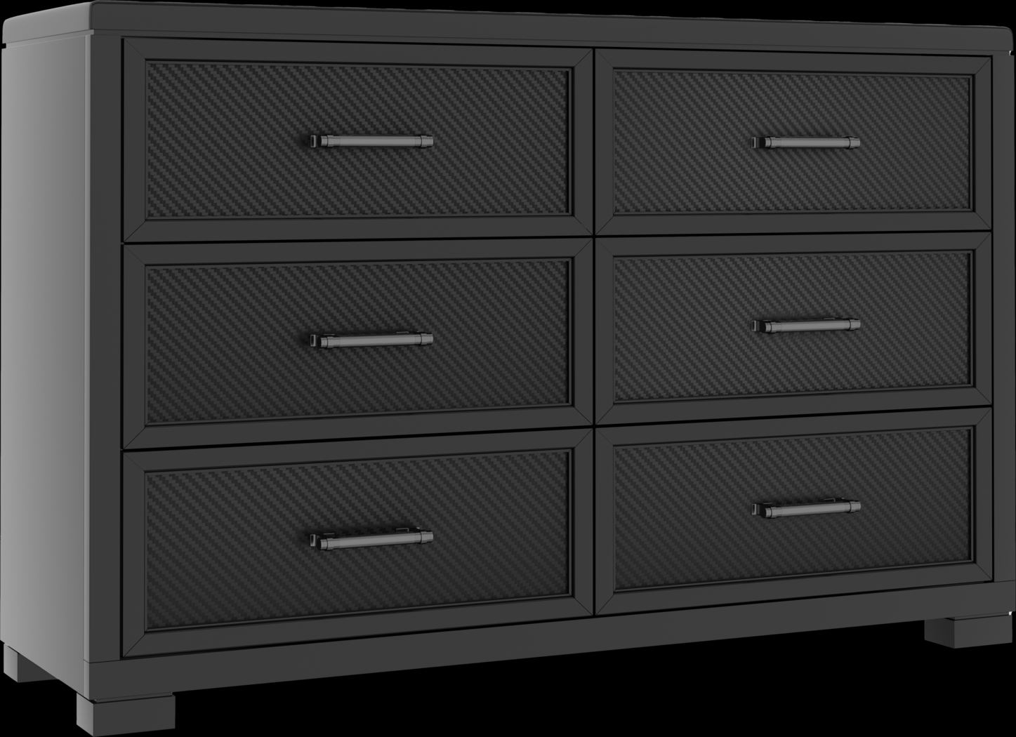 Kids Carbon Optix Black Twin Bedroom with LED Lights - Thumbnail - Image 8