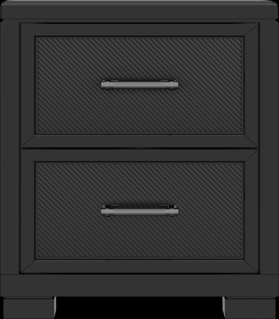 Kids Carbon Optix Black Nightstand - Thumbnail - Image 1